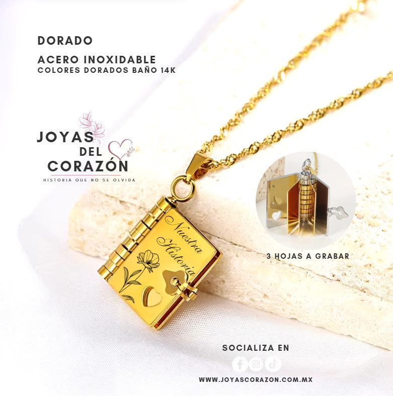 Collar de Libro - ¡Personaliza!