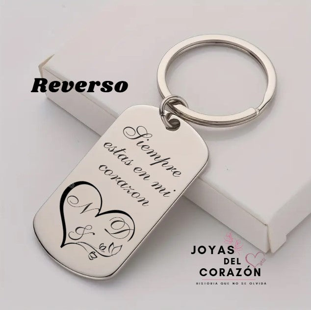 Llavero de Placa - ¡Personaliza en Láser!