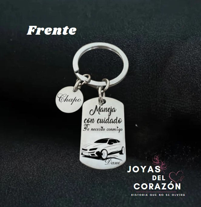 Llavero de Placa - ¡Personaliza en Láser!
