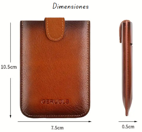 Tarjetero de Cuero deslizable ¡Personaliza!