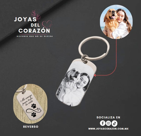 Llavero de Placa  - ¡Personaliza en Láser!