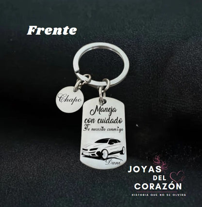 Llavero de Placa  - ¡Personaliza en Láser!