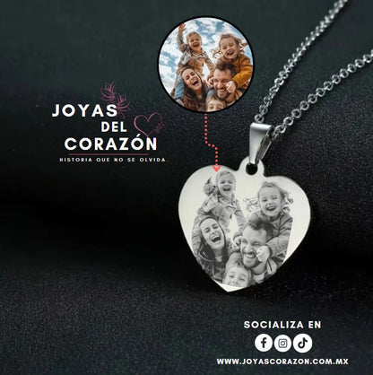 Collar de Placa de Corazón - ¡Personaliza!