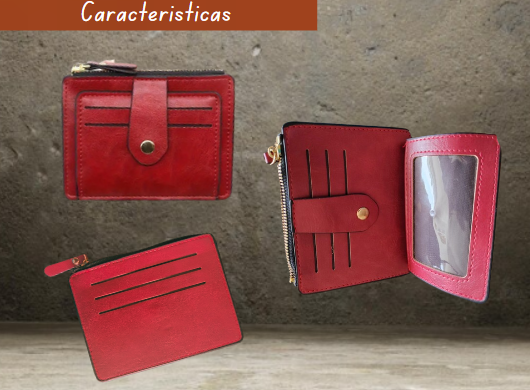 Tarjetero Piel Sintética con Cierre - ¡Personaliza!