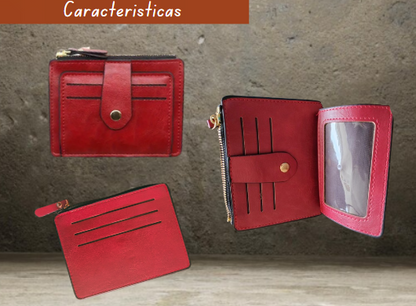 Tarjetero Piel Sintética con Cierre - ¡Personaliza!